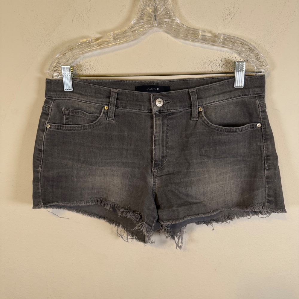 Joe's Jeans Womens Easton Cut Off Shorts Frayed Hem Gray Size 30